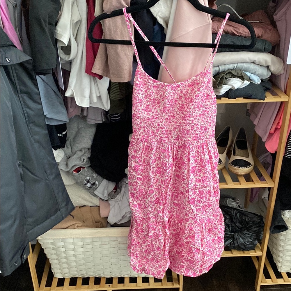 GAP Pink Floral Mini Dress